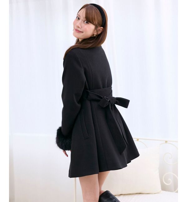  「&infin;マルチwayフェイクファーカラーフレアコート」|その他|