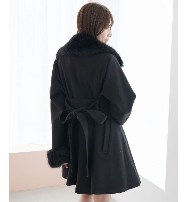  「&infin;マルチwayフェイクファーカラーフレアコート」|その他|