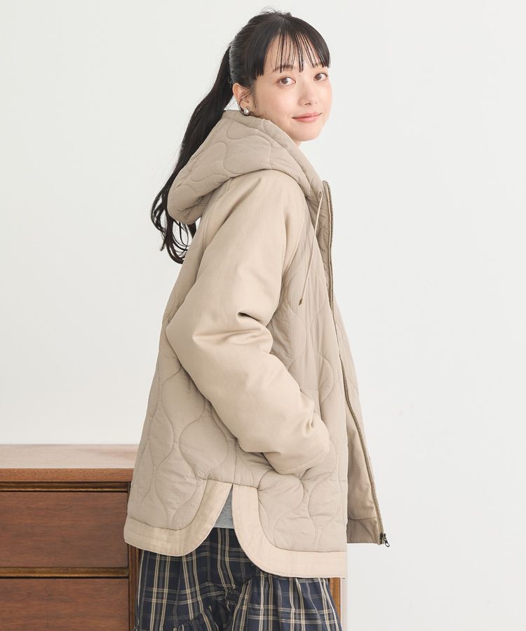 earth music&ecology「ラグラン切替キルティングブルゾン」|ブルゾン・スタジャン|