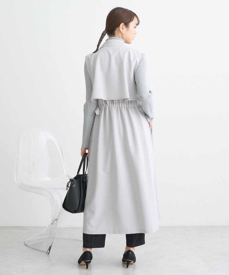 earth music&ecology「サイドプリーツジレンチ」|トレンチコート|