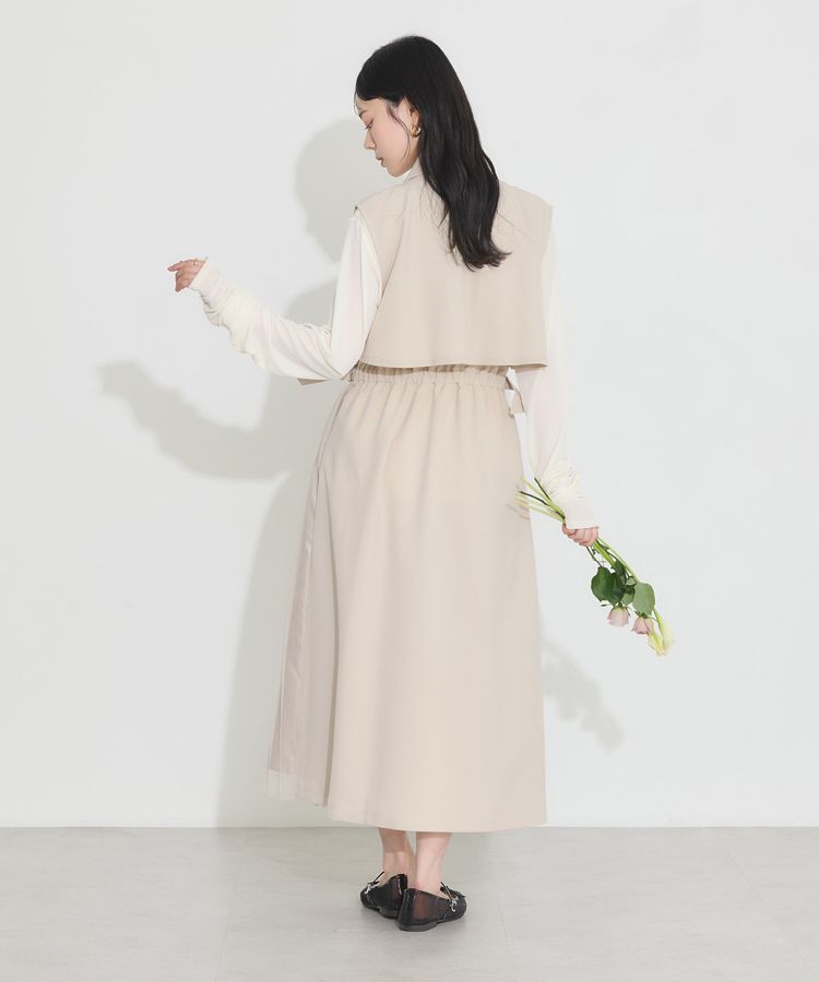 earth music&ecology「サイドプリーツジレンチ」|トレンチコート|