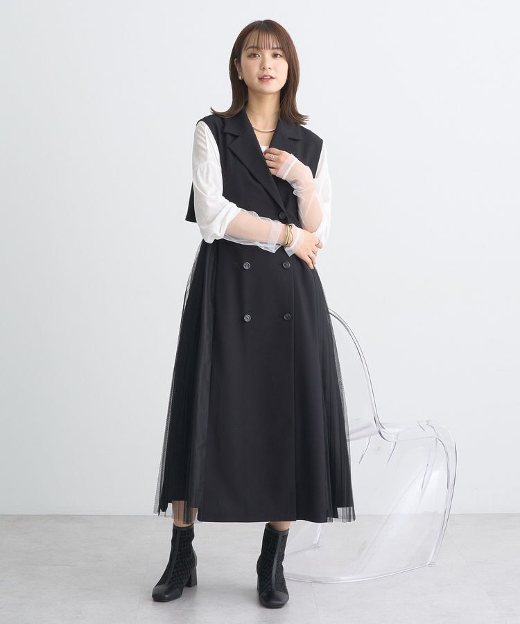 earth music&ecology「サイドプリーツジレンチ」|トレンチコート|