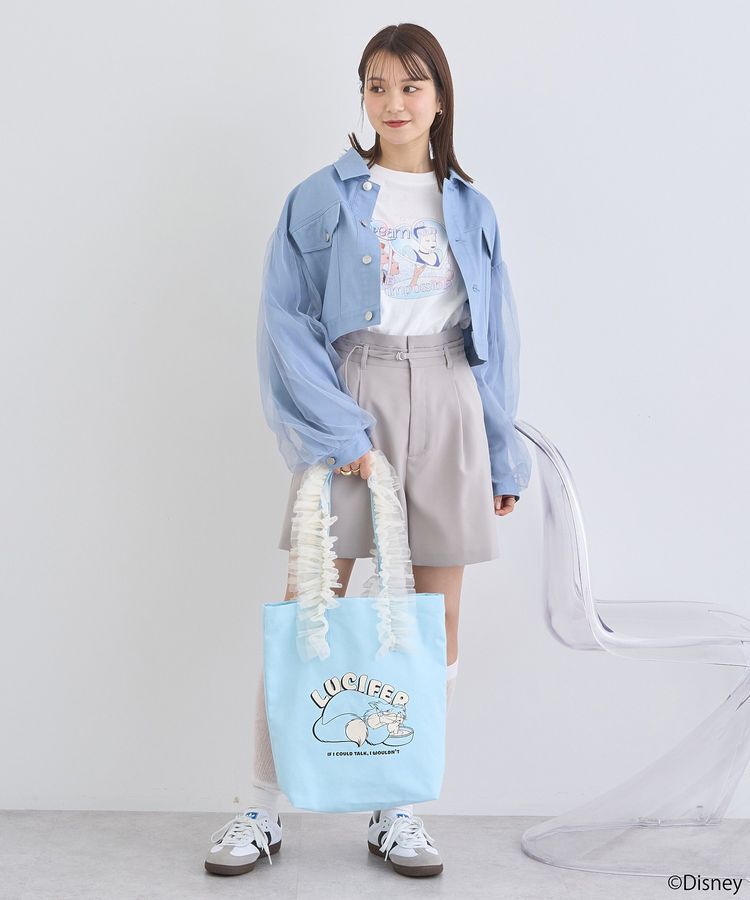 earth music&ecology「シンデレラ/チュールフリルトートバッグ」|トートバッグ|