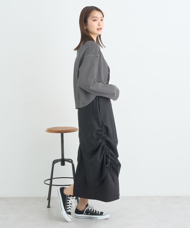 earth music&ecology「シフォンドロストレイヤードスカート」|スカート|