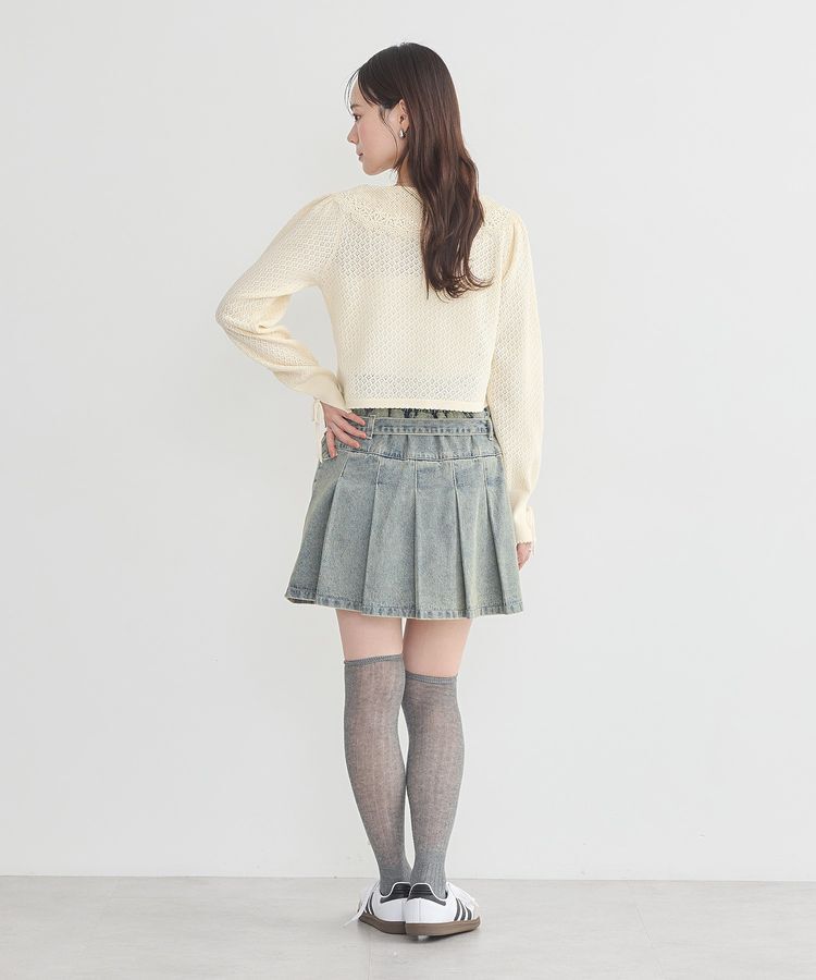 earth music&ecology「レース襟カーディガン」|カーディガン|