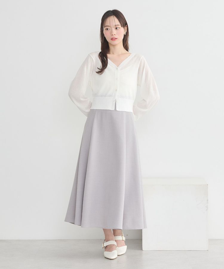 earth music&ecology「バックレースアップスカート」|フレア|
