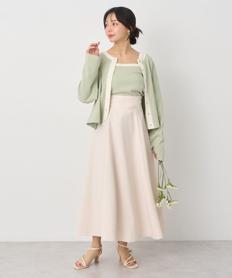 earth music&ecology「バックレースアップスカート」|フレア|