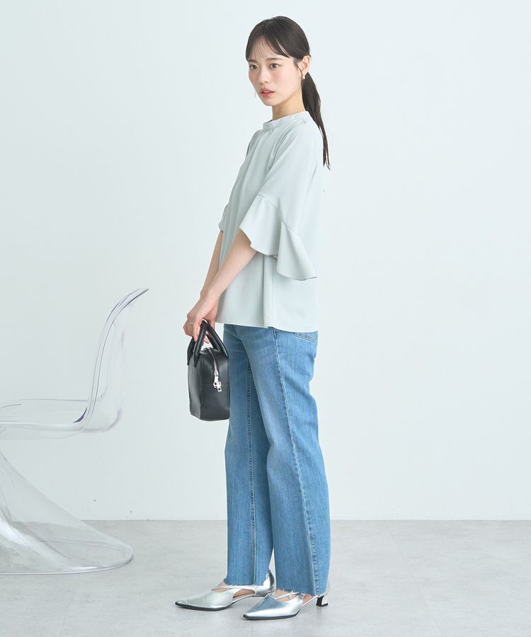 earth music&ecology「フリル7分袖ブラウス」|シャツ・ブラウス|