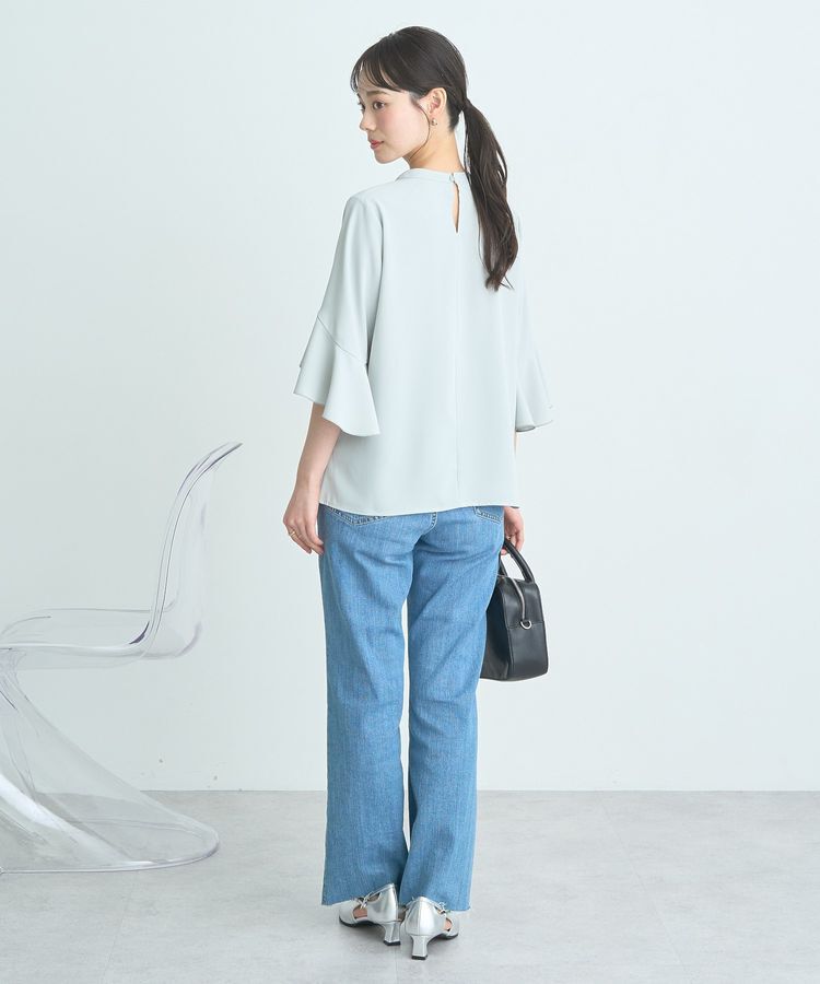 earth music&ecology「フリル7分袖ブラウス」|シャツ・ブラウス|