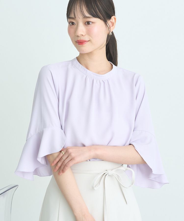 earth music&ecology「フリル7分袖ブラウス」|シャツ・ブラウス|