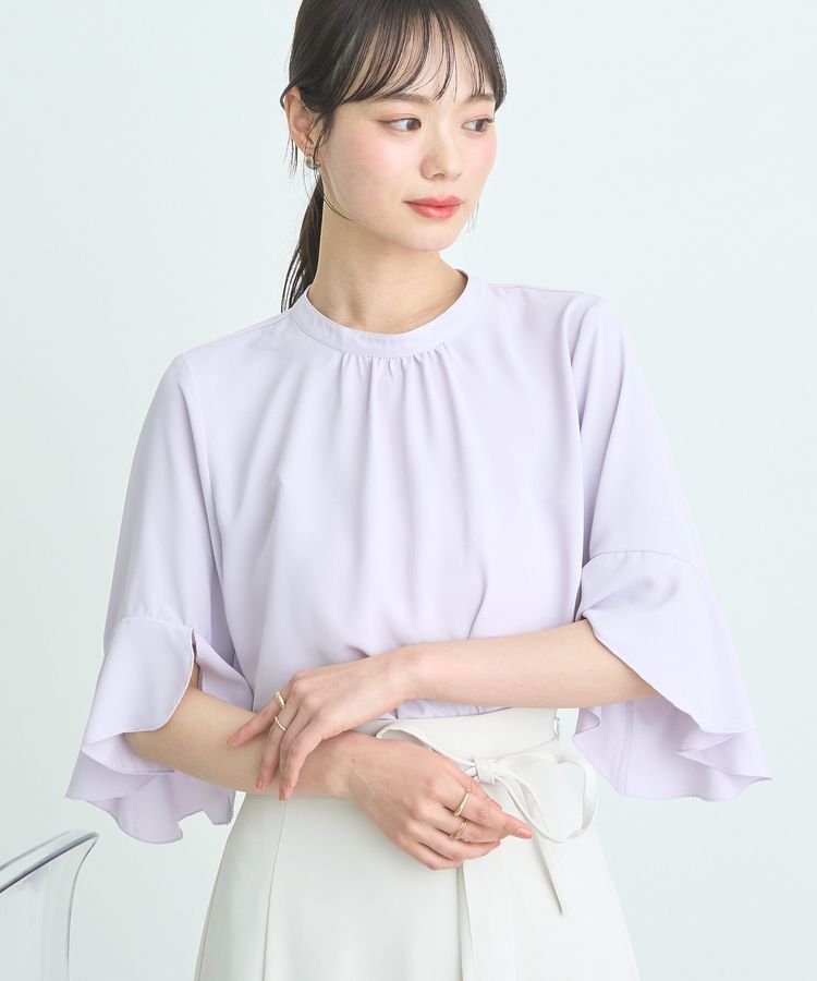 earth music&ecology「フリル7分袖ブラウス」|シャツ・ブラウス|