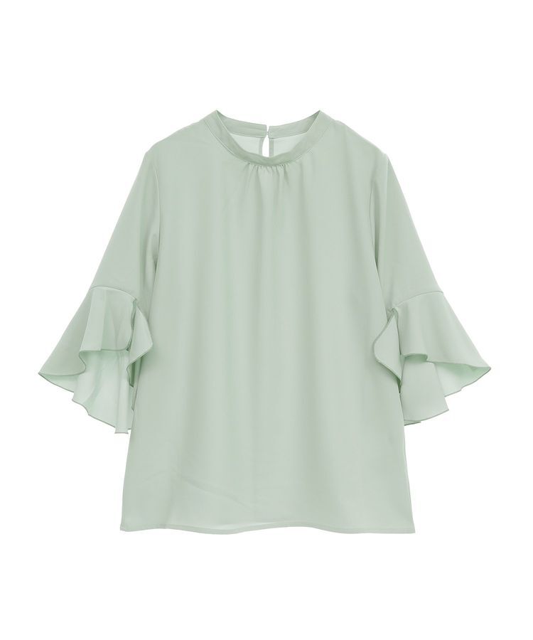 earth music&ecology「フリル7分袖ブラウス」|シャツ・ブラウス|