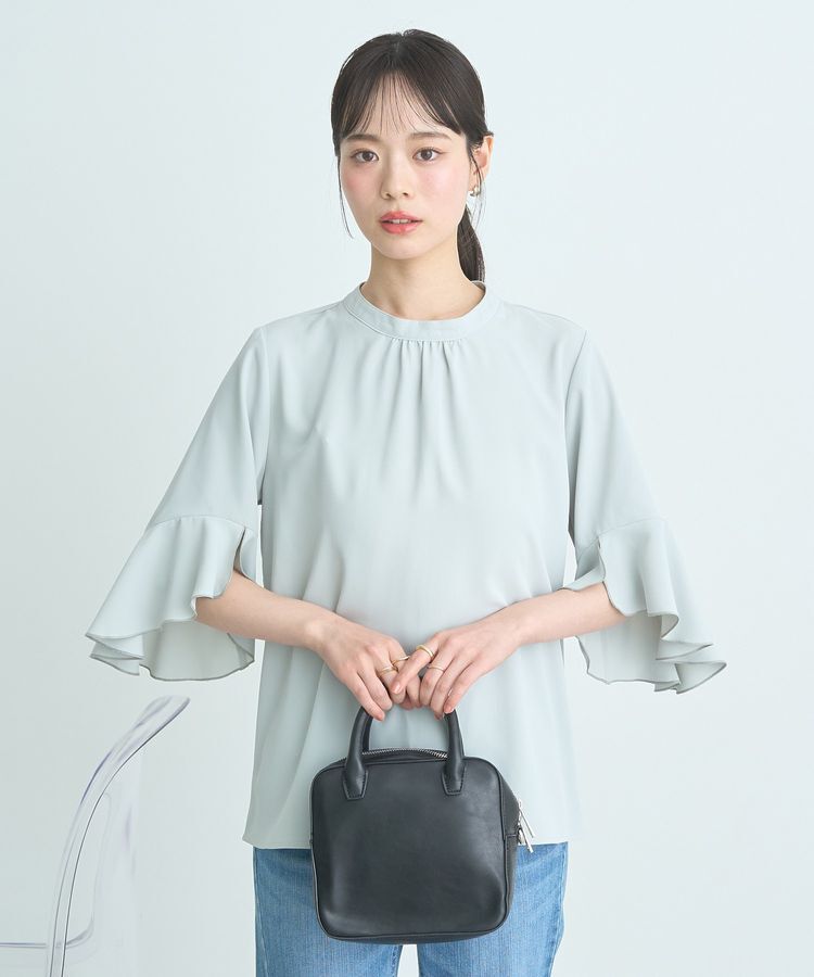 earth music&ecology「フリル7分袖ブラウス」|シャツ・ブラウス|