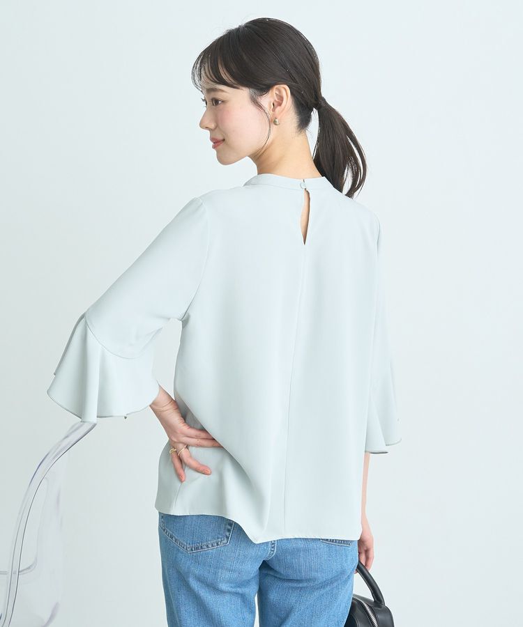 earth music&ecology「フリル7分袖ブラウス」|シャツ・ブラウス|