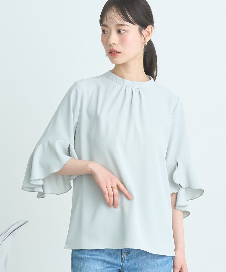 earth music&ecology「フリル7分袖ブラウス」|シャツ・ブラウス|Mint