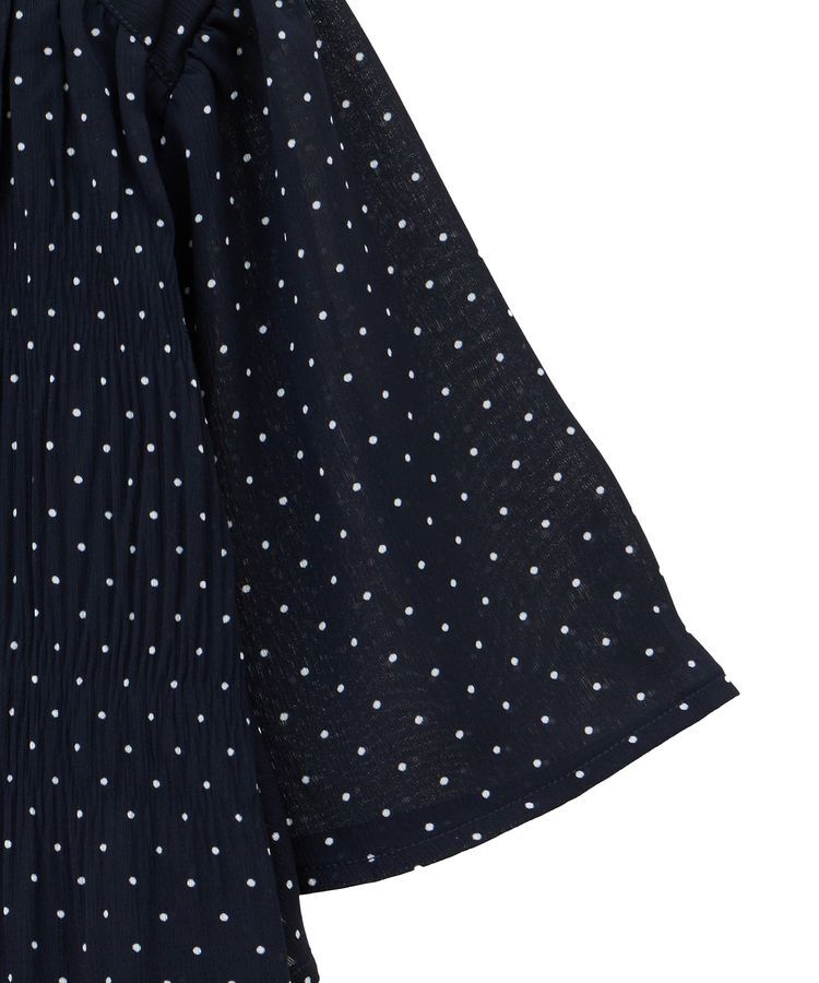 earth music&ecology「マジョリカプリーツ半袖ブラウス」|シャツ・ブラウス|