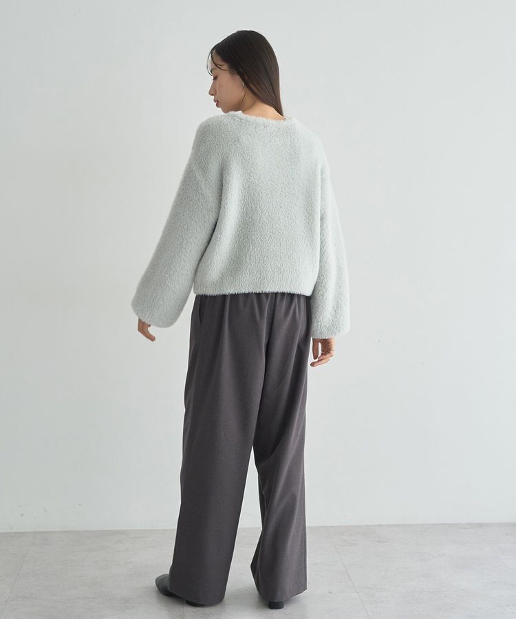 earth music&ecology「Wフェイスシャギープルオーバー」|ニット・セーター|