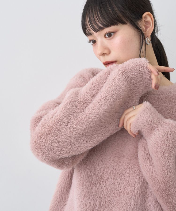 earth music&ecology「Wフェイスシャギープルオーバー」|ニット・セーター|