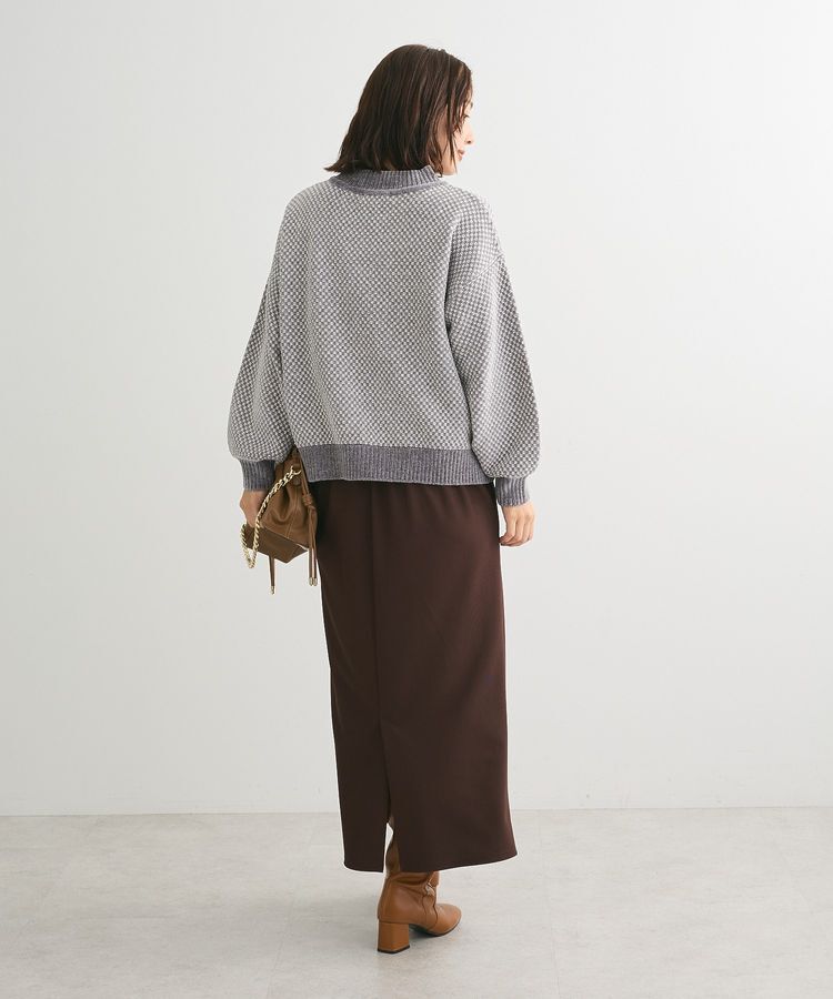 Green Parks「ベロアモールモックネックニットプルオーバー」|ニット・セーター|