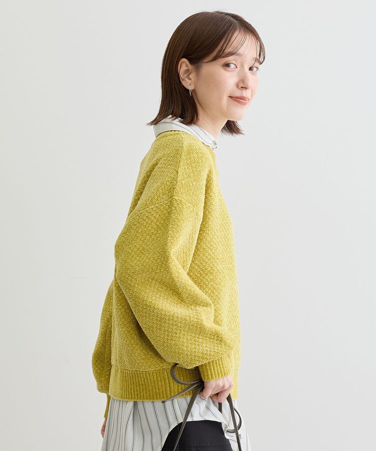 Green Parks「ベロアモールモックネックニットプルオーバー」|ニット・セーター|