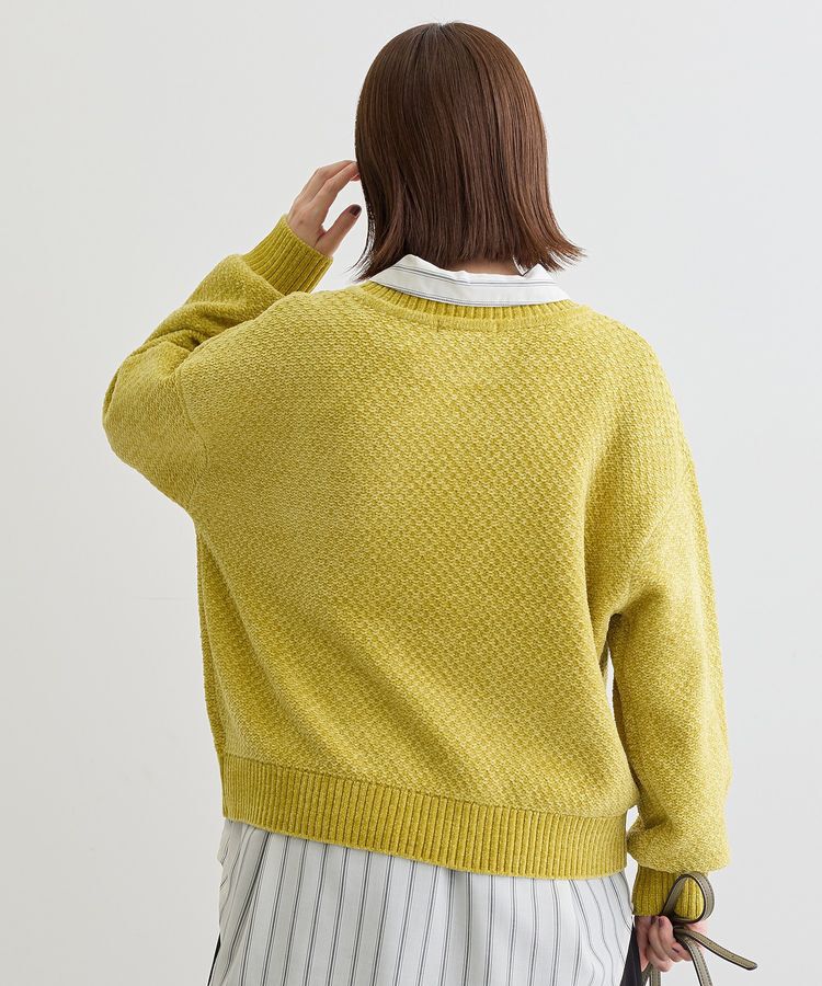 Green Parks「ベロアモールモックネックニットプルオーバー」|ニット・セーター|