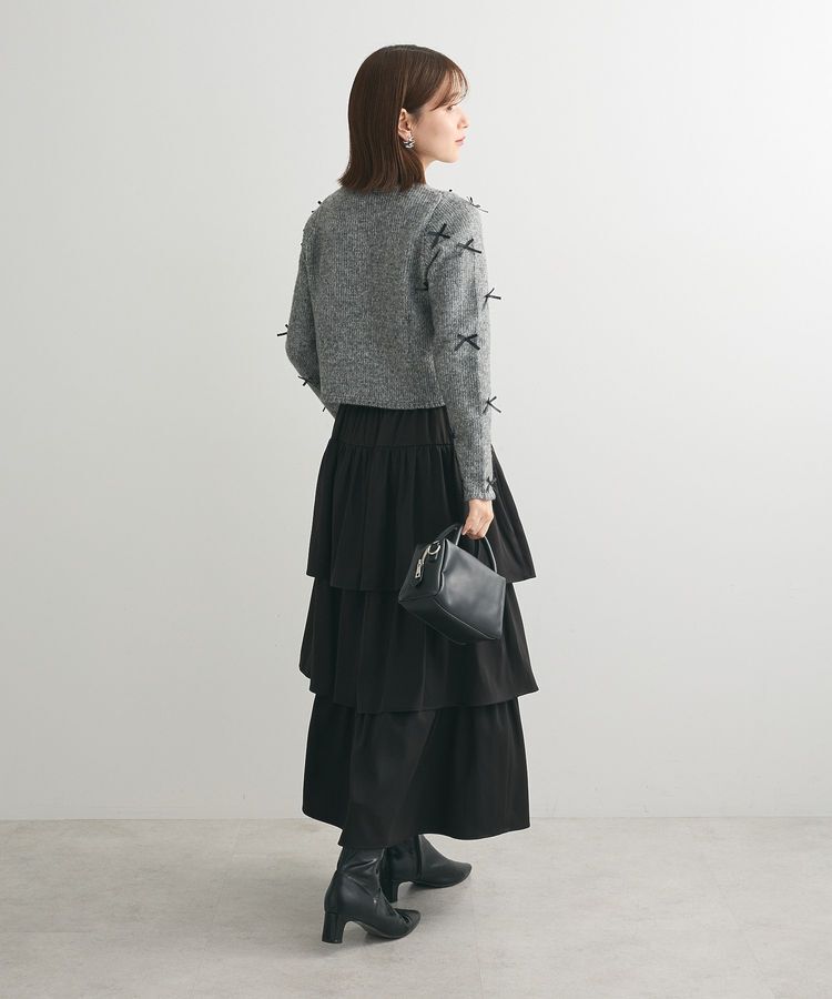 Green Parks「・ANDSEARCH メニーリボンニットカーディガン」|カーディガン|