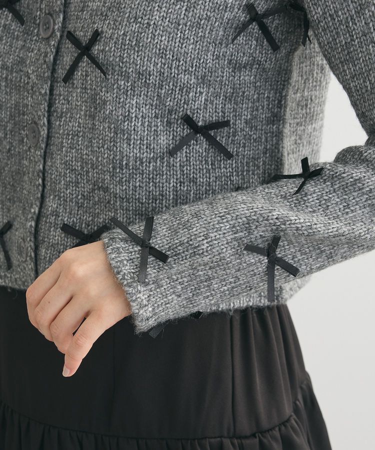 Green Parks「・ANDSEARCH メニーリボンニットカーディガン」|カーディガン|