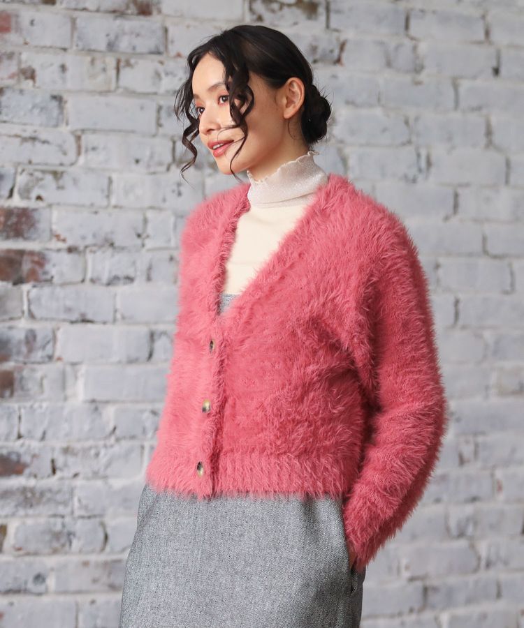 Green Parks「・Petit Fleur シャギーニットカーディガン」|カーディガン|