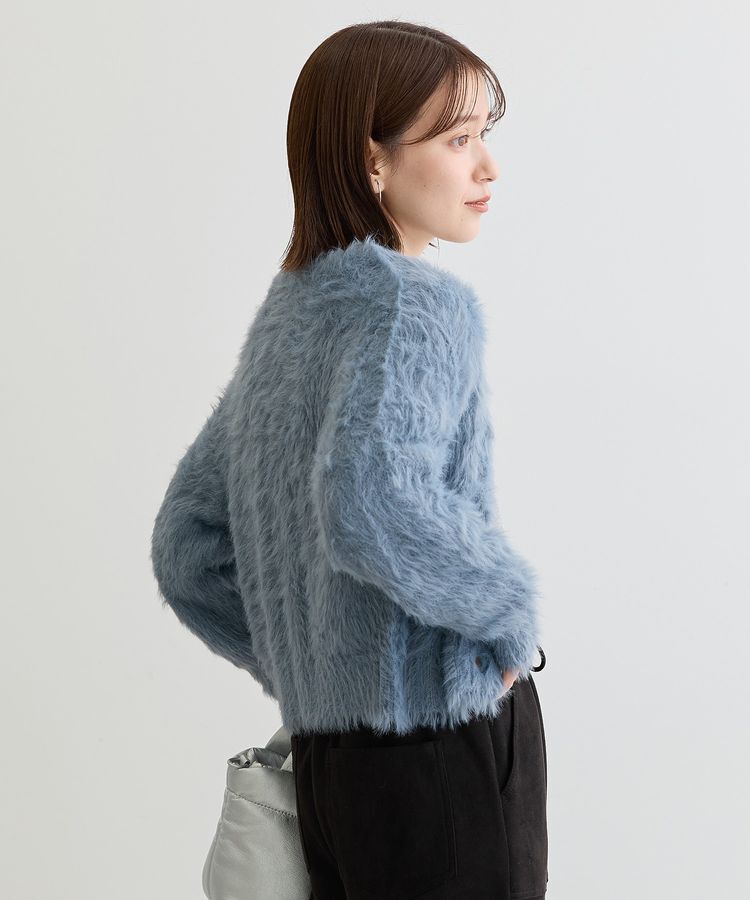 Green Parks「・Petit Fleur シャギーニットカーディガン」|カーディガン|