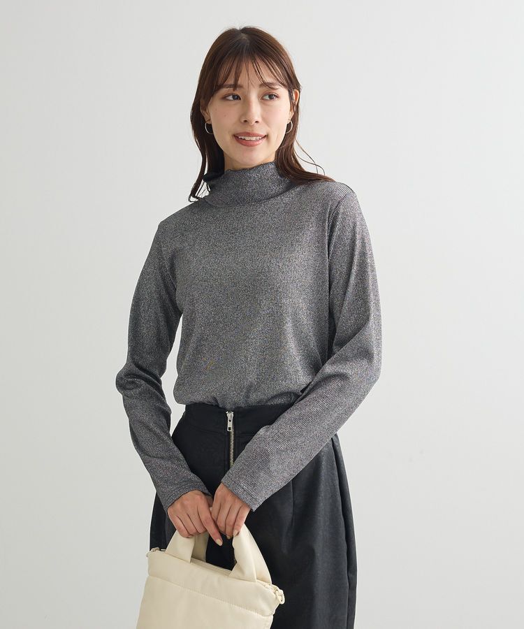 Green Parks「ラメリブタートルプルオーバー」|その他|Black