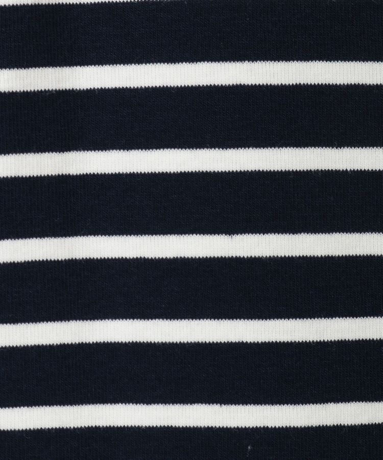 AnriettMusee「異素材ボーダーペプラムカットソー」|Tシャツ・カットソー|