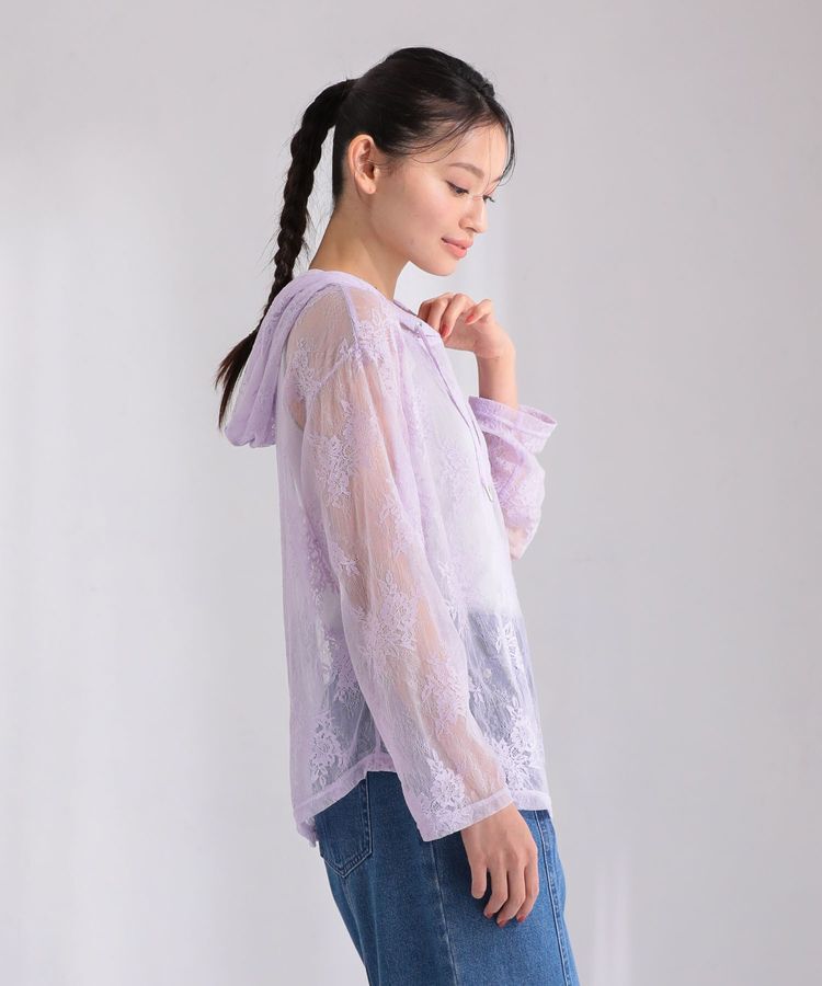 Green Parks「・SUGAR SPOON シアーレースフーディー」|スウェット・ジャージ|