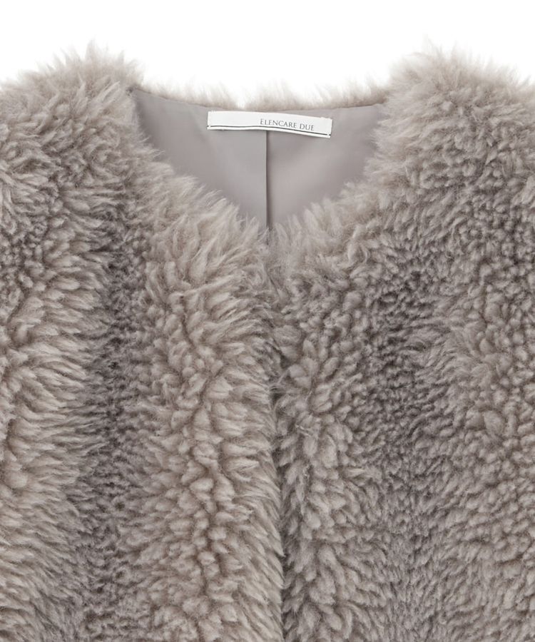 Green Parks「・ELENCARE DUE シープファーロングベスト」|ベスト・ジレ|