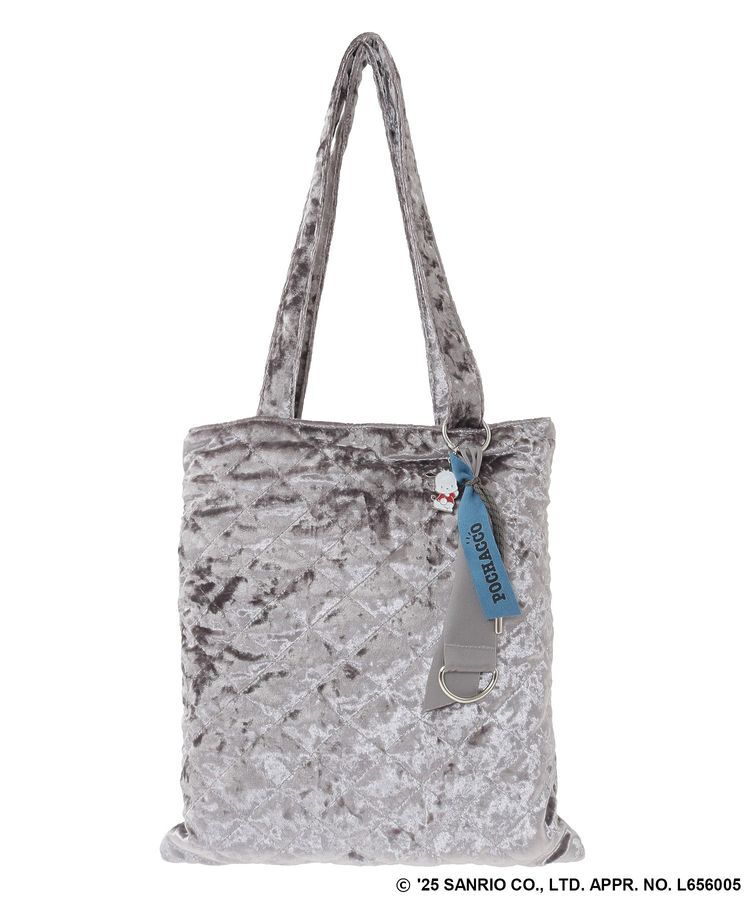 Green Parks「チャーム付きベロアバック」|トートバッグ|