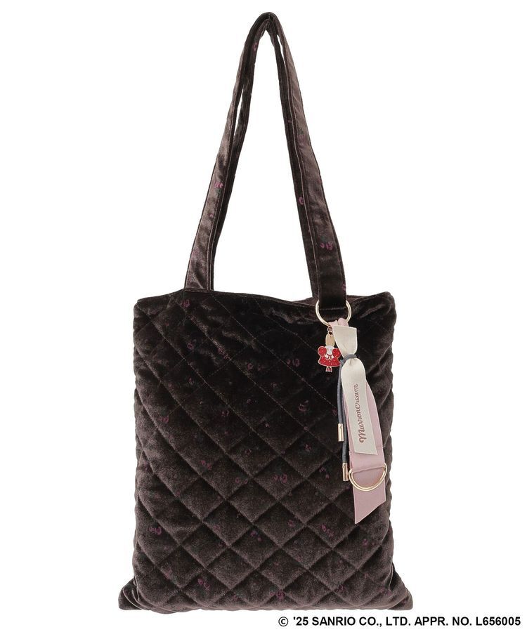 Green Parks「チャーム付きベロアバック」|トートバッグ|