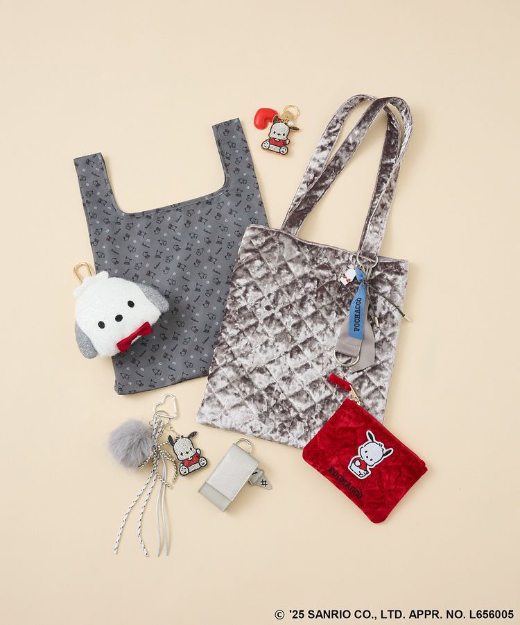 Green Parks「チャーム付きベロアバック」|トートバッグ|