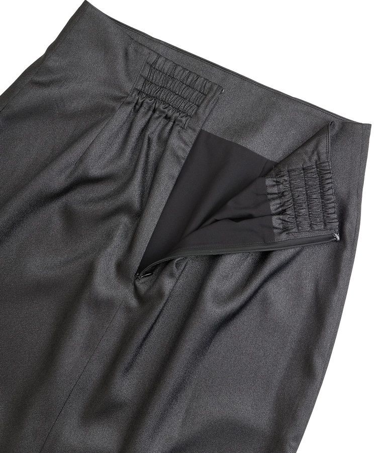 YECCA VECCA「シャイニーロングスカート」|タイト|