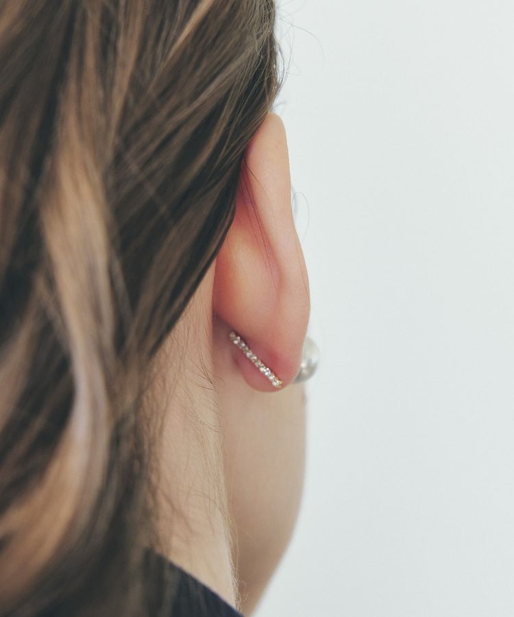 YECCA VECCA「2wayパールバーピアス」|ピアス|