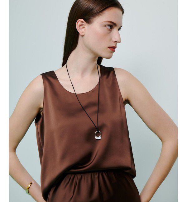 allureville「サテンタンクブラウス」|シャツ・ブラウス|