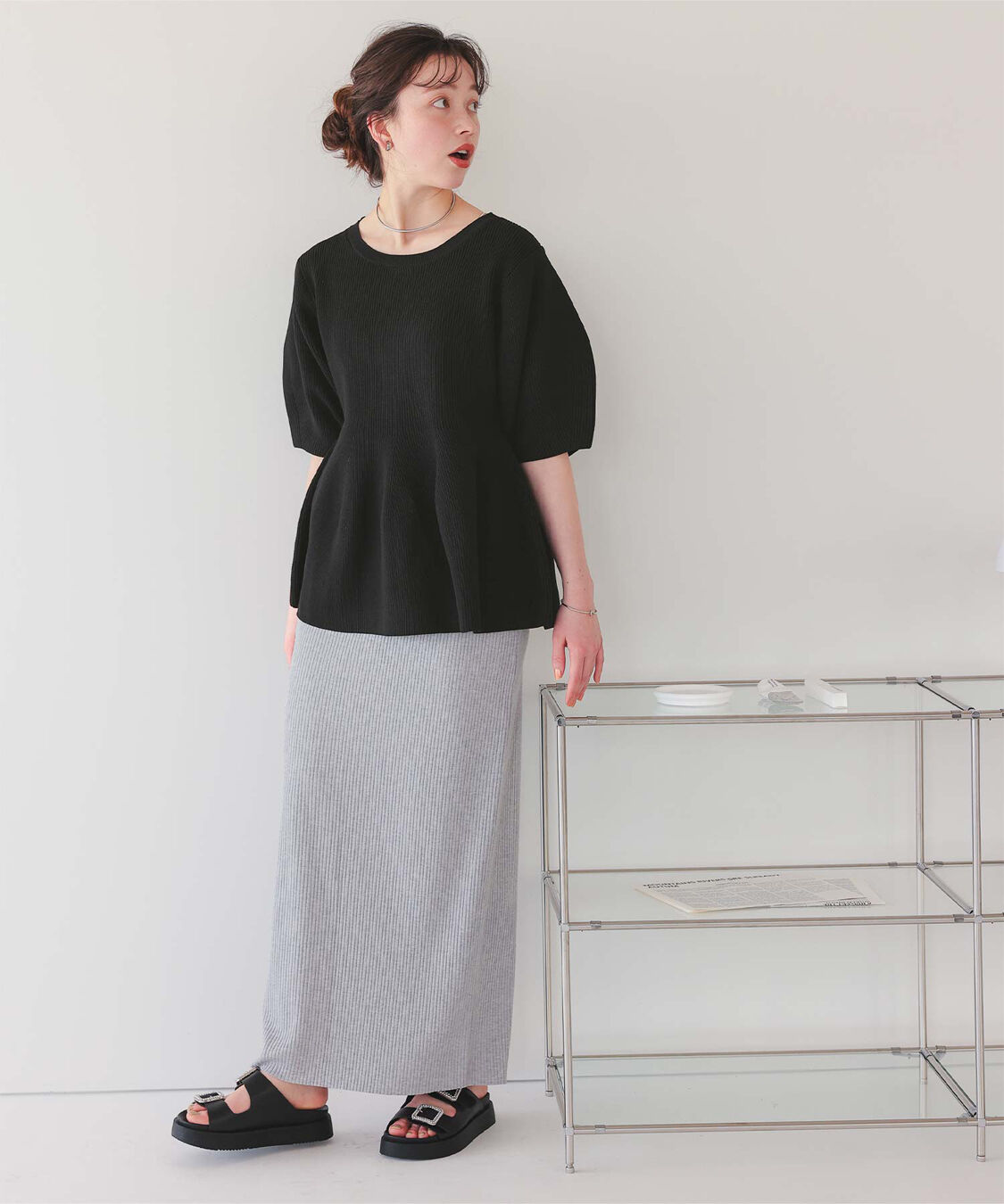 titivate「フレアデザインニットトップス」|ニット・セーター|