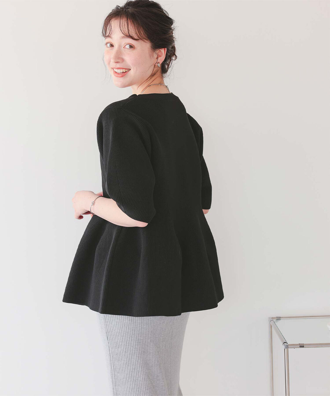 titivate「フレアデザインニットトップス」|ニット・セーター|