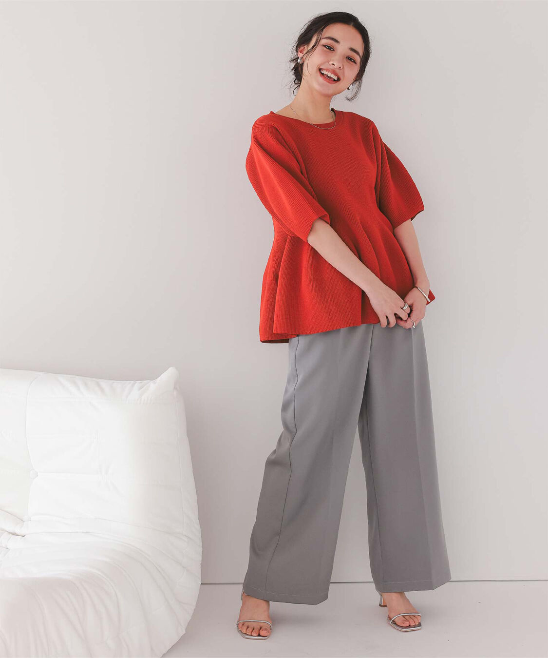 titivate「フレアデザインニットトップス」|ニット・セーター|