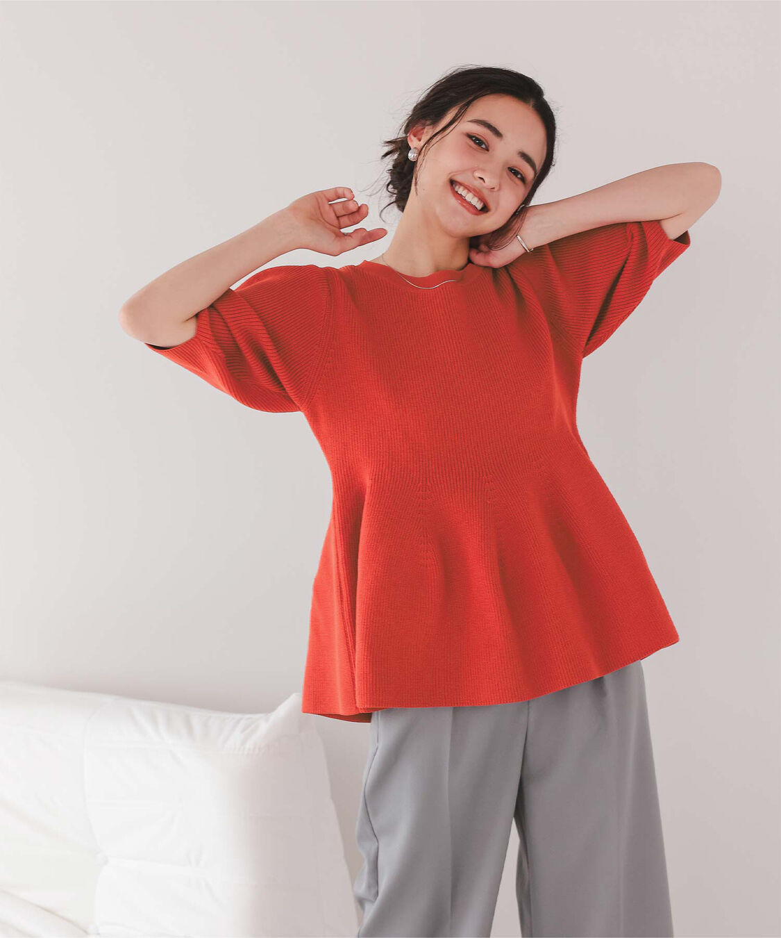 titivate「フレアデザインニットトップス」|ニット・セーター|