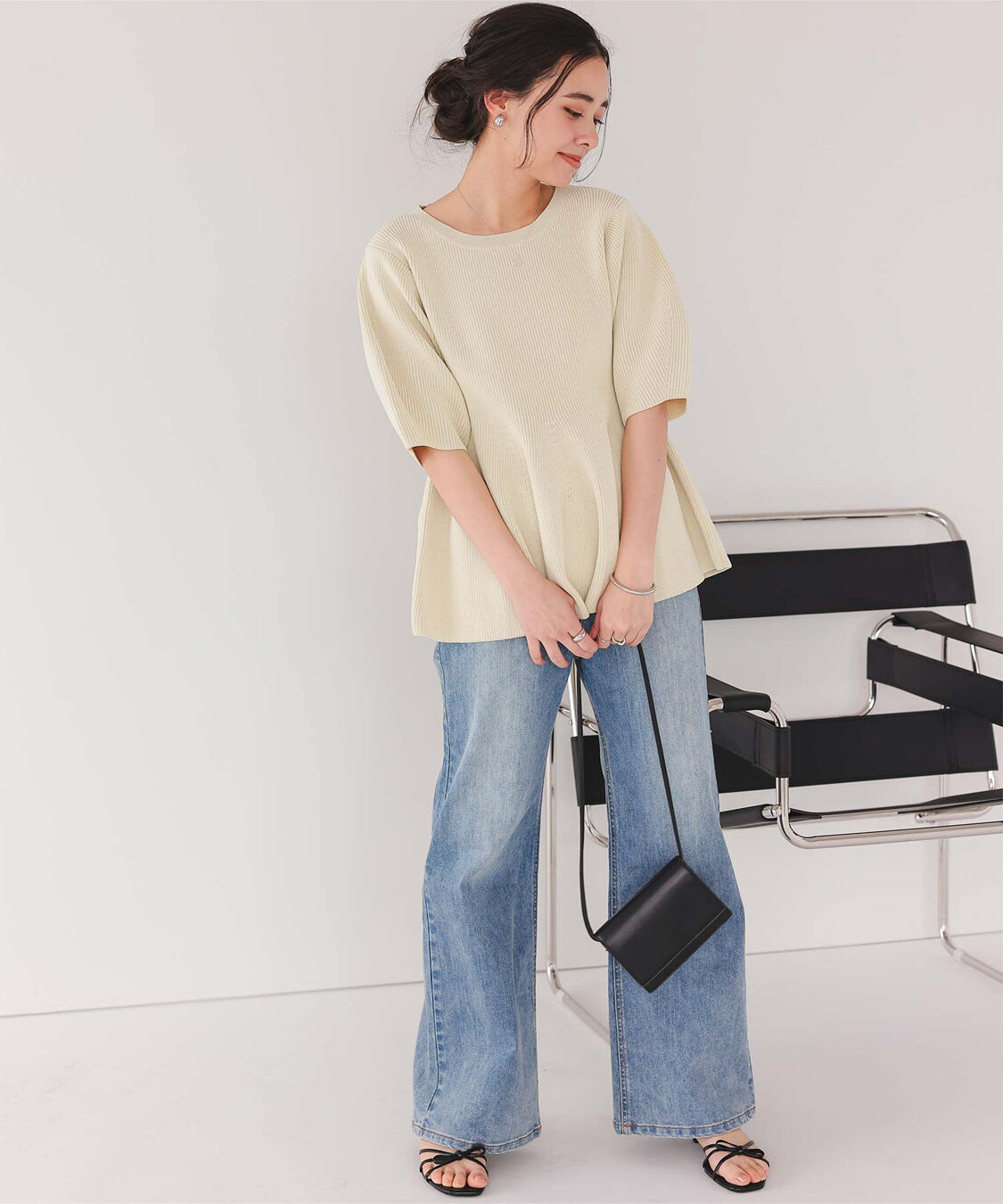 titivate「フレアデザインニットトップス」|ニット・セーター|