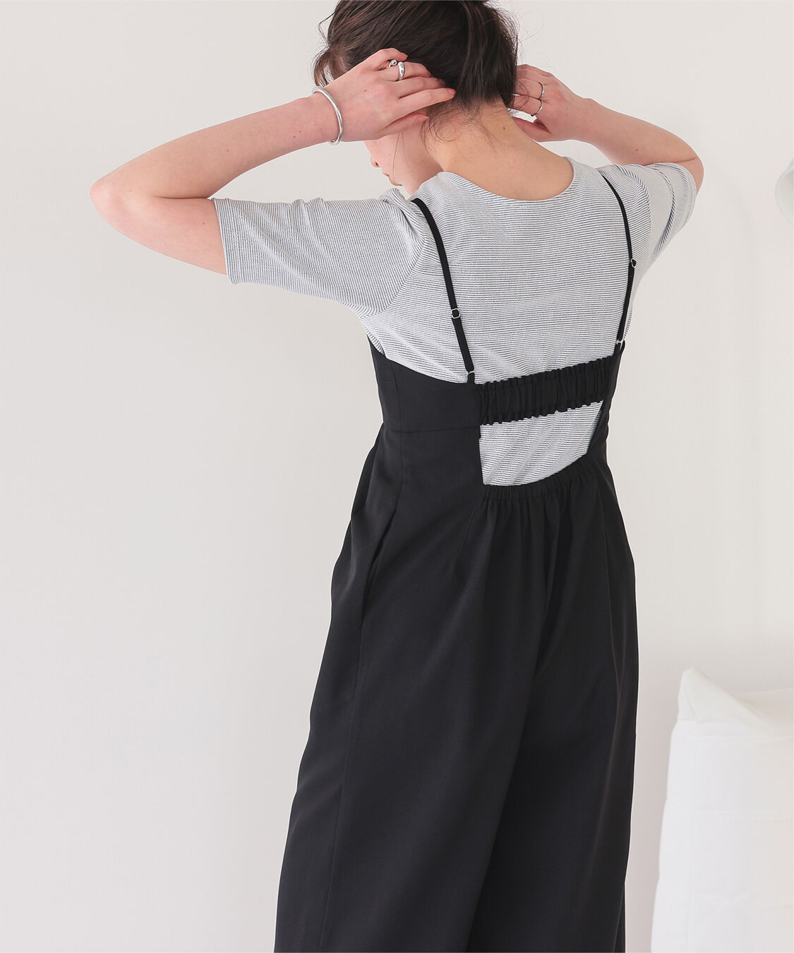 titivate「ハートカット刺繍前後2wayハーフスリーブTシャツ」|Tシャツ・カットソー|