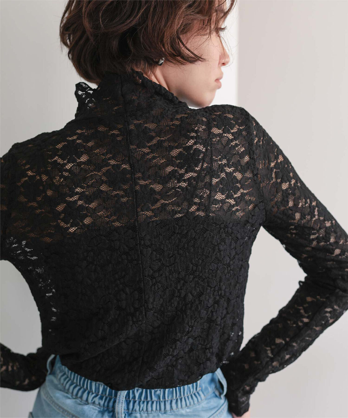 titivate「ハイネックレーストップス」|Tシャツ・カットソー|