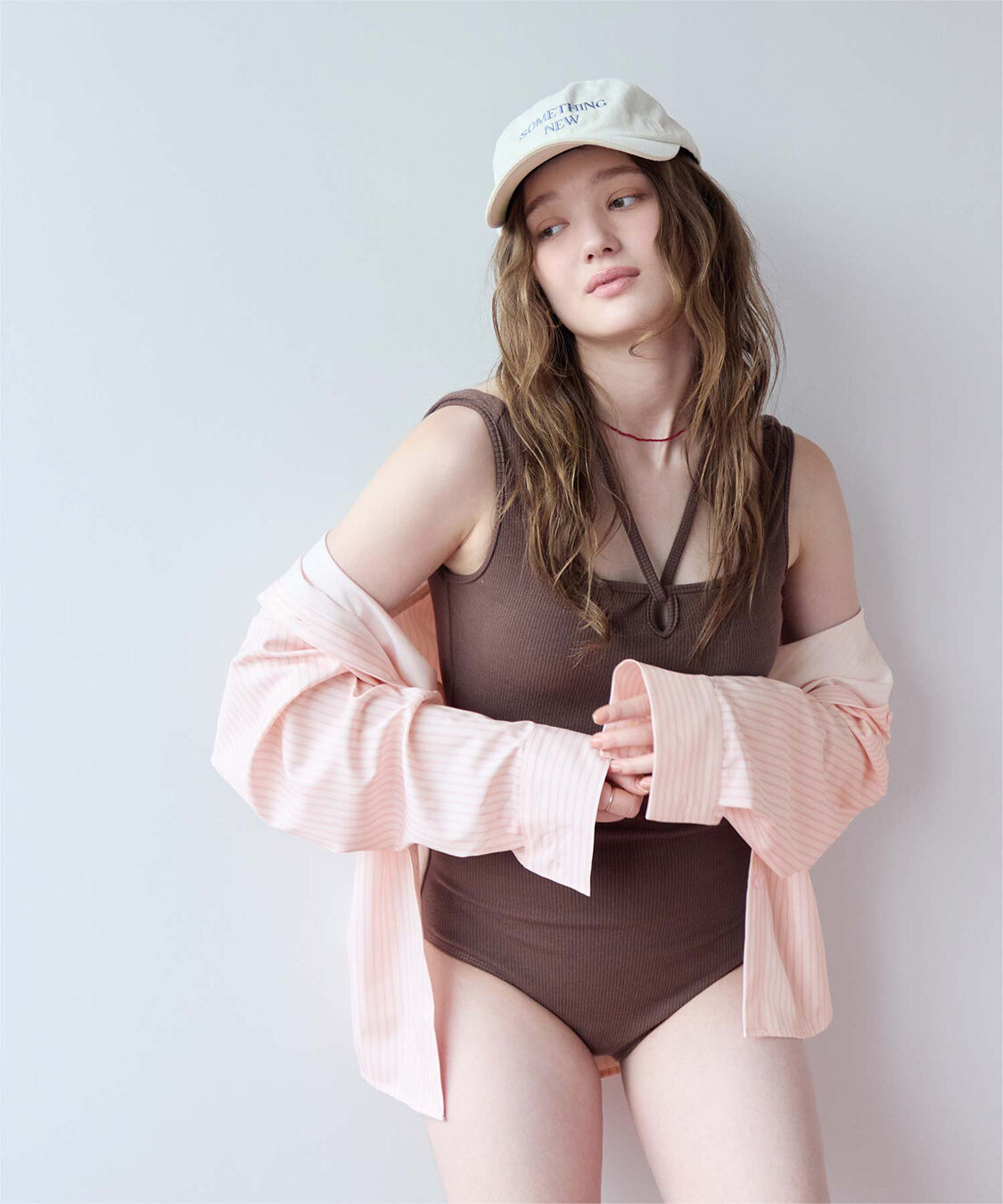 SEA DRESS「ウエストマークデザインシャツ/ラッシュガード」|ビキニトップス|