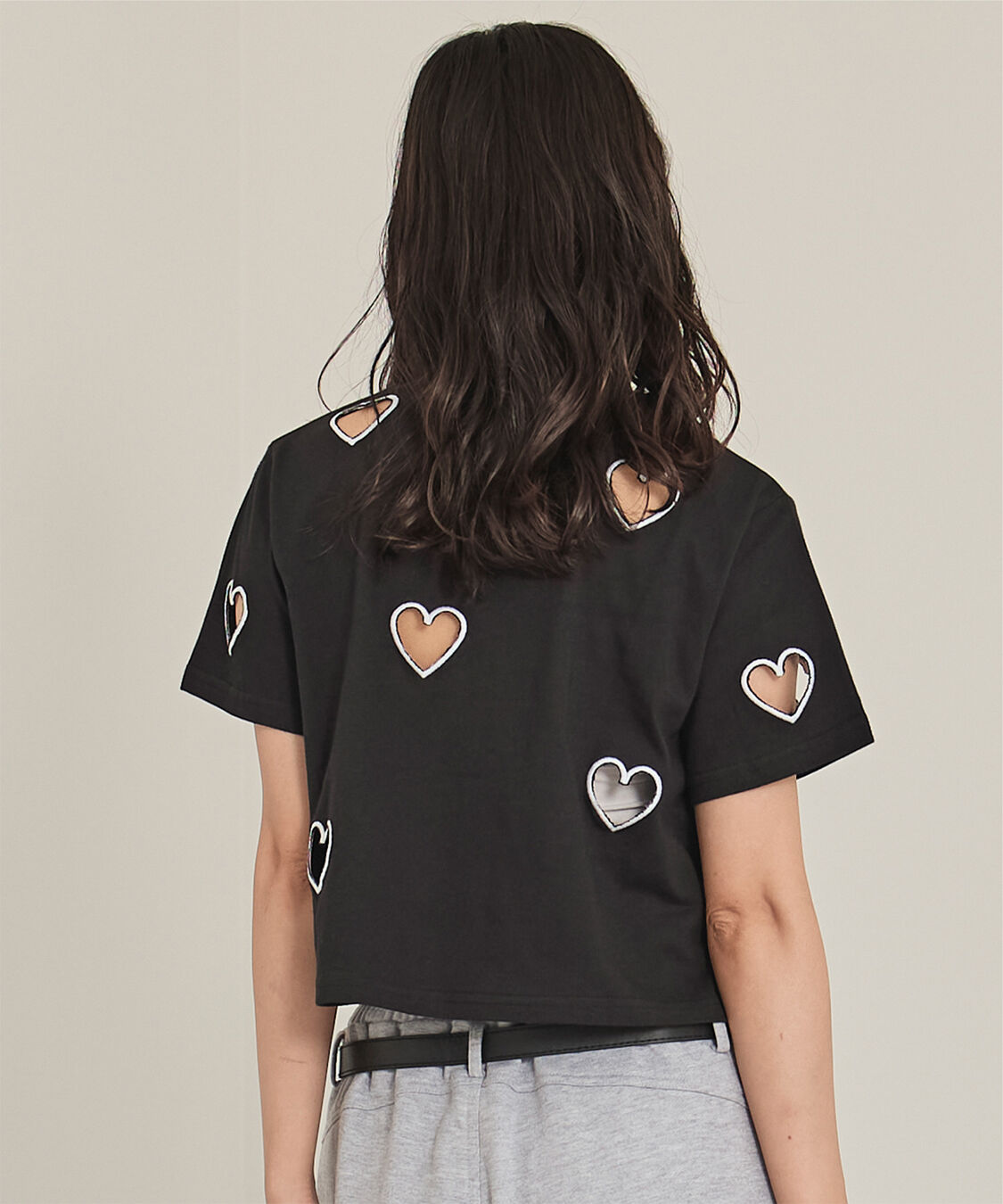 miette「ハートカットTシャツ」|Tシャツ・カットソー|