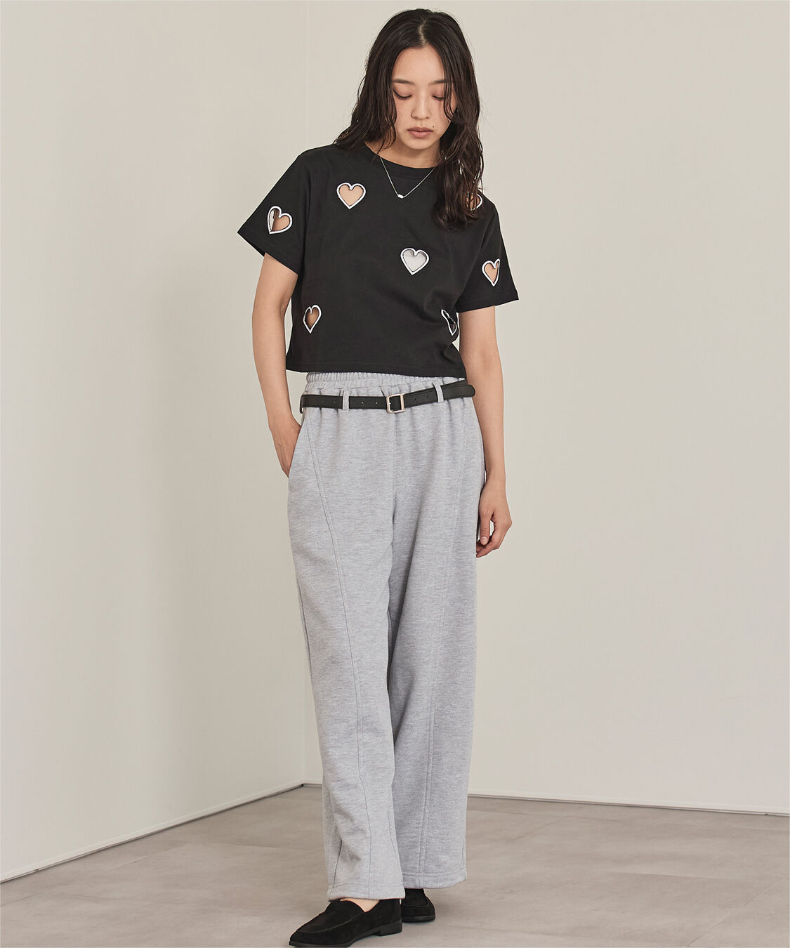 miette「ハートカットTシャツ」|Tシャツ・カットソー|