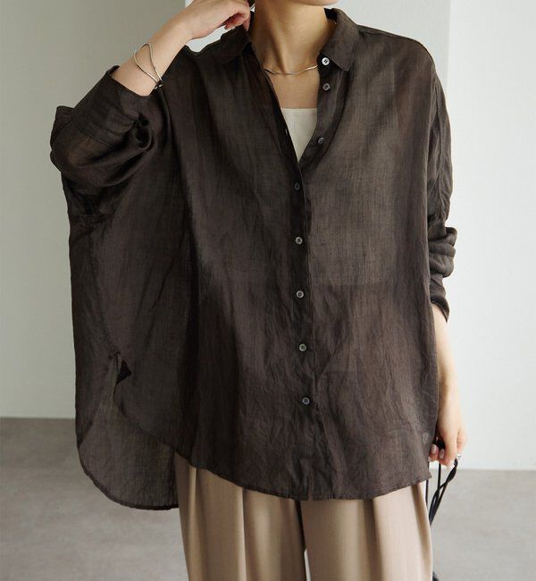  「【新色登場！/リバイバル】ラミーオーバーシャツブラウス」|シャツ・ブラウス|